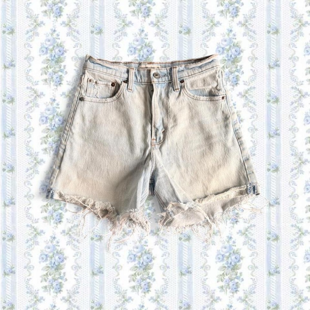 Abercrombie & Fitch Women's Size 25 The Dad Short High Rise faded shorts